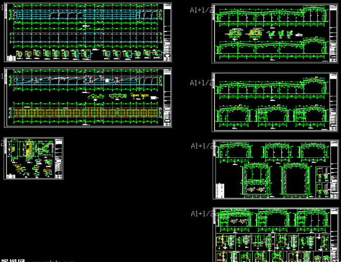 陇南钢结构厂房图纸
