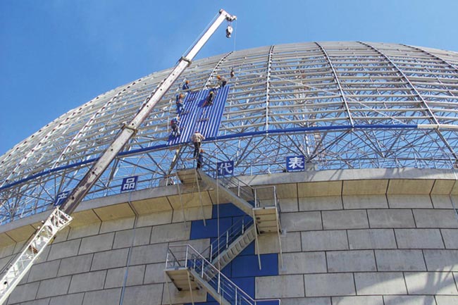 陇南发电厂球形网架