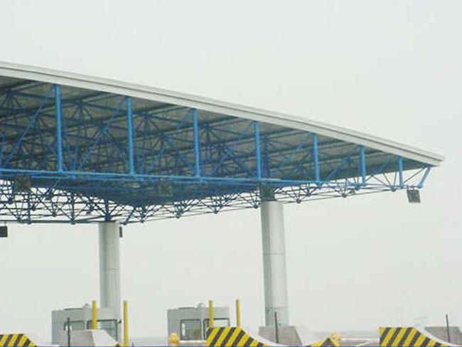 陇南收费站网架工程