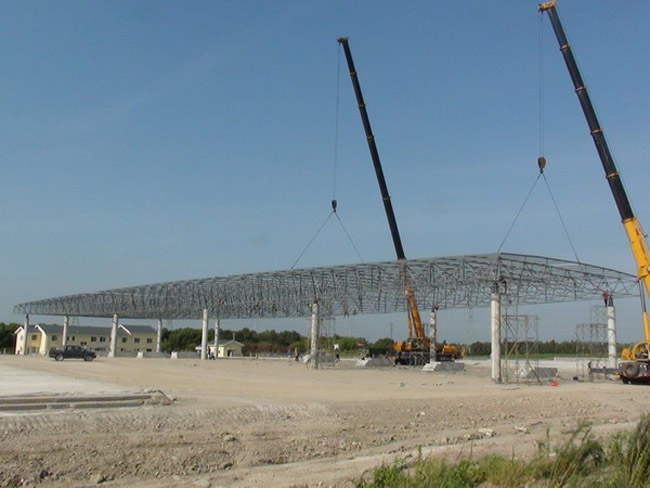 陇南收费站网架工程