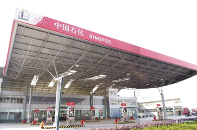 陇南中石化加油站网架